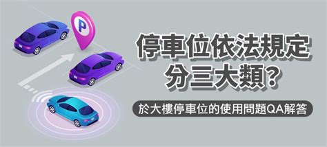 一樓停車|停車位依法規定分三大類？關於大樓停車位的使用問。